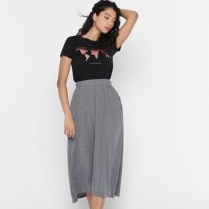 ONLY SOLID GREY MAXI SKIRT
